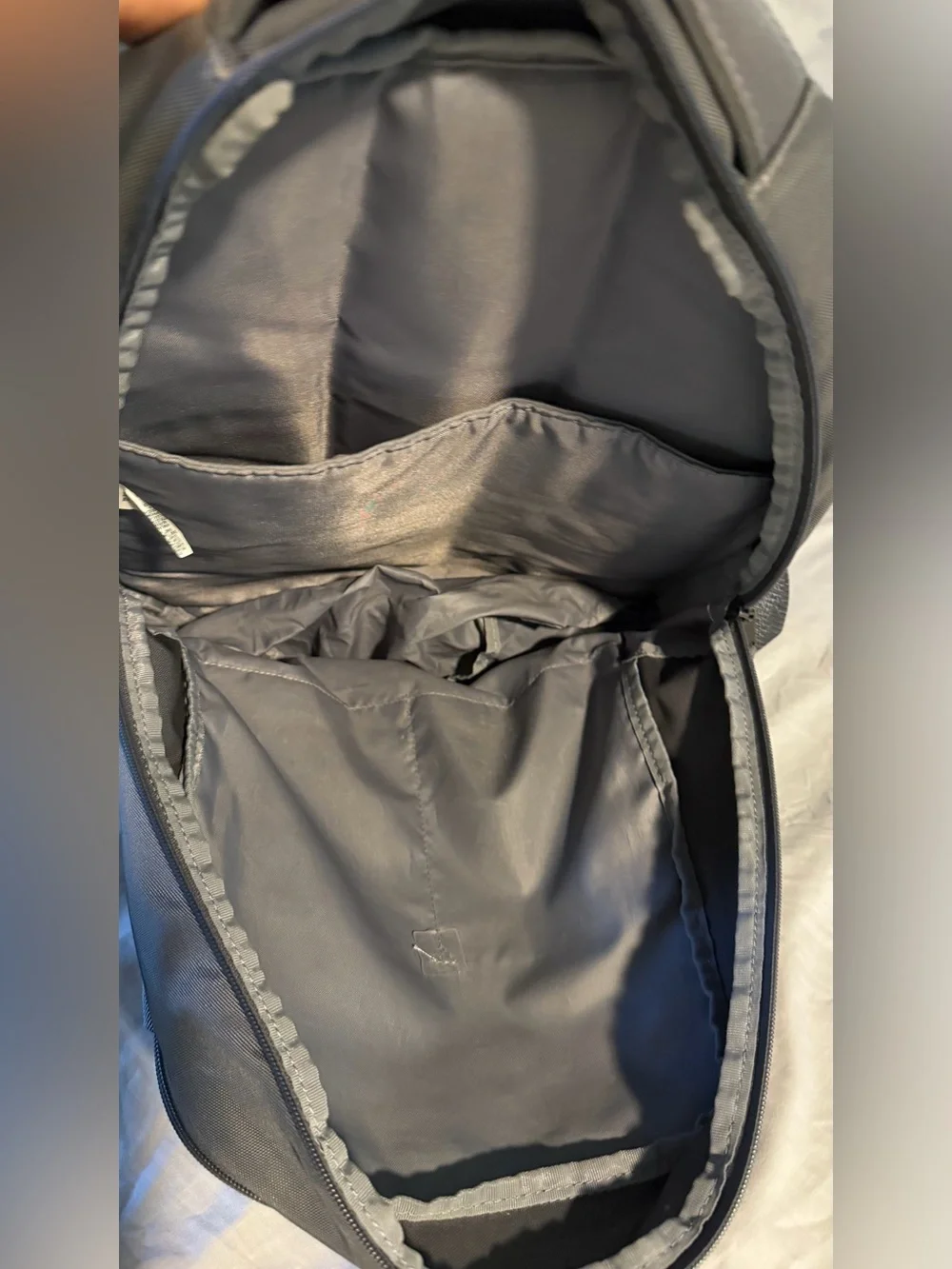 Under Armour Dark Gray Backpack with Reflective Logo